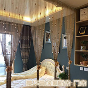 轻奢水晶珠线帘隔断玄关流苏门帘可加密婚庆展览商业橱窗定制