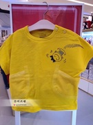 韩国中小童装夏男女童，宝宝蝙蝠衫个性时尚t恤休闲圆领短袖