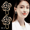 韩国玫瑰花朵耳环轻奢高级感复古2022年潮，气质时尚简约大耳坠