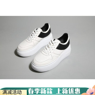时尚台湾版松糕高鞋羊胎皮舒服不重软鞋底休闲鞋小白鞋女鞋