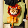 猫包便携外出米奇小狮子露头宠物包猫咪小型犬帆布单肩挎包溜猫袋
