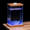 斗鱼专用缸  超白玻璃桌面微景观生态鱼缸小型方缸