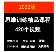 幼儿逻辑思维训练视频学习课程3-6岁S1-S3儿童数感图形空间运算BM