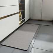 定制简约纯色厨房地垫吸水吸油防滑防油满铺长条地毯门口进门脚垫