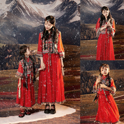 西域风情主题女孩亲子装母女影楼拍照写真艺术照儿童摄影服装