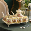 咖啡杯套装复古欧式杯碟陶瓷咖啡，杯子家用杯具奢华英式下午茶茶具