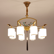 锌合金吊灯客厅灯简约现代中国风，主卧室房间书房餐厅灯新中式灯具