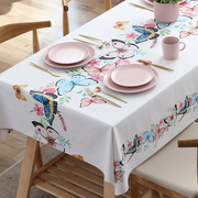 桌布防水防油免洗ins风北欧网红家用长方形餐桌，台布茶几布pvc桌垫