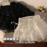 蕾丝打底裙裤内搭安全裤女装秋季南瓜，裤裙撑日常防走光花苞短裤子