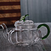 速发高硼硅耐热玻璃花茶壶花草茶具功夫泡茶壶透明过滤加热南瓜壶