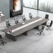 办公家具会议桌现代简约洽谈会客长条桌椅组合长方形接待会议桌