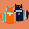 篮球服定制套装男球衣学生比赛训练运动背心大码队服一套橙色订制