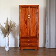 香樟木家具长80双门，衣橱现代轻奢柜子，新中式实木衣柜红木衣柜