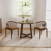 北欧餐桌家用现代简约餐桌椅，组合小户型圆桌，2人4洽谈桌椅接待桌子
