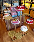欧式铁艺蛋糕架子甜品台蛋糕，展示架橱窗展示柜商用模型架摆件