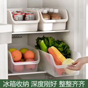 厨房冰箱收纳盒置物筐斜口盒子，放鸡蛋用蔬菜食品级，整理篮橱柜神器