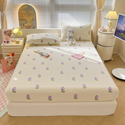 夏季床单单件纯棉100全棉，单人宿舍儿童被单女双人，枕套三件套1.5米