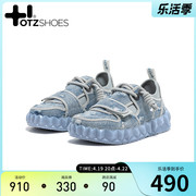 otzshoes丑萌鞋女冰山果冻女鞋情侣，牛仔破洞低帮乞丐鞋ins潮