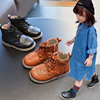 2024年春秋儿童短靴子洋气，英伦风女童马丁靴，软底男童单靴皮鞋