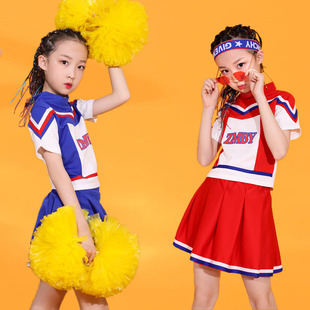 儿童啦啦队演出服中小学生运动会幼儿嘻哈爵士舞蹈啦啦操比赛服装