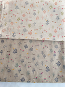 孤品私藏日本订单棉麻布料复古森系小鸟手工布包桌布抱枕面料