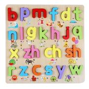 木质手抓板数字拼音拼图，拼板2-7岁男女，宝宝儿童早教认知益智玩具