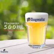 比利时福佳杯hoegaarden500ml250ml六角，玻璃杯进口啤酒杯