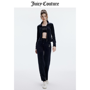 Juicy Couture橘滋套装女冬季穿搭高级感外套天鹅绒休闲长裤