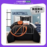 lush decor篮球比赛被子套装 - black_orange 美国奥莱直发