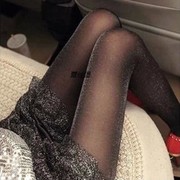 珠光连裤一体空姐超薄丝袜子款黑色瘦腿长性感打底外穿女士夏秋季