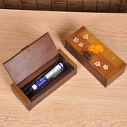 实木收纳盒文具盒木质盒子首饰盒桌面收纳整理泰式手绘大象装饰盒