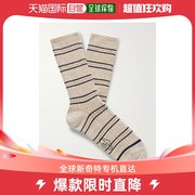 香港直邮潮奢 Nudie Jeans 男士条纹罗纹针织袜子