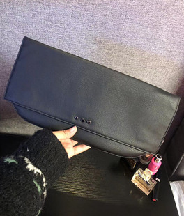 出口欧美 黑色大号翻盖卷发棒收纳包化妆包旅行便携直板夹保护袋