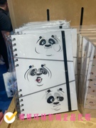北京环球影城国内功夫，熊猫阿宝头像可变化硬封面笔记本记事本
