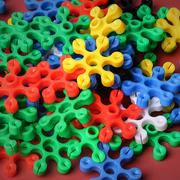 儿童大号雪花片幼儿园拼插男女孩加厚积木拼装图彩片六角益智玩具