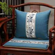 新中式红木椅子坐垫防滑实木沙发太师圈椅官帽茶椅垫子家用座椅垫