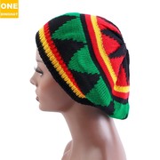 杂年文化牙买加雷鬼红黄绿reggae嘻哈街舞rasta针织帽毛线帽