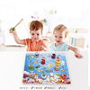 环保大号木制儿童3d磁性立体钓鱼玩具套装幼儿宝宝益智玩具3-6岁
