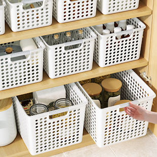 佳帮手桌面收纳盒家用塑料，厨房橱柜抽屉，浴室杂物整理收纳筐置物架
