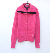 小熊羊毛衫紫色开衫，外套毛衣女装羊绒衫，155-160长袖秋季毛线