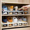 日本分层可调节鞋架双层鞋柜，鞋子收纳架塑料鞋架置物架2个装