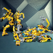 工程系列积木乐高机器人机甲，战车挖掘机6-12岁拼装玩具，男孩子礼物