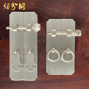 新中式白铜纯铜门条，定制仿古古典直条拉手橱柜，酒鞋柜电视柜门把手