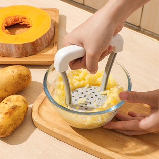 日本土豆压泥器家用食物水果捣碎泥按压神器，婴儿辅食小工具压薯器