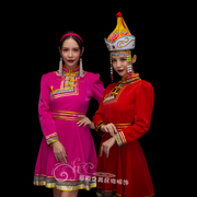 蒙古族舞蹈服装女士蒙古袍蒙族，日常蒙餐厅蒙古包服务员工作服