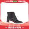 香港直邮Christian Louboutin 女士Turela 55 鳄鱼纹质感皮质短靴
