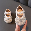 婴儿公主鞋女宝宝鞋子一周岁春秋女童单鞋，防滑软底学步鞋小童皮鞋