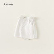 女童洋气裤子夏季薄款儿童，清凉休闲短款夏装，宝宝洋气白色热裤