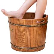 草木香泡脚木桶家用实木足浴盆红橡木质泡脚桶过小腿高深桶洗