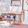 韩国ins创意可爱少女心可爱电视机，造型手机支架，桌面抽纸盒纸巾盒
